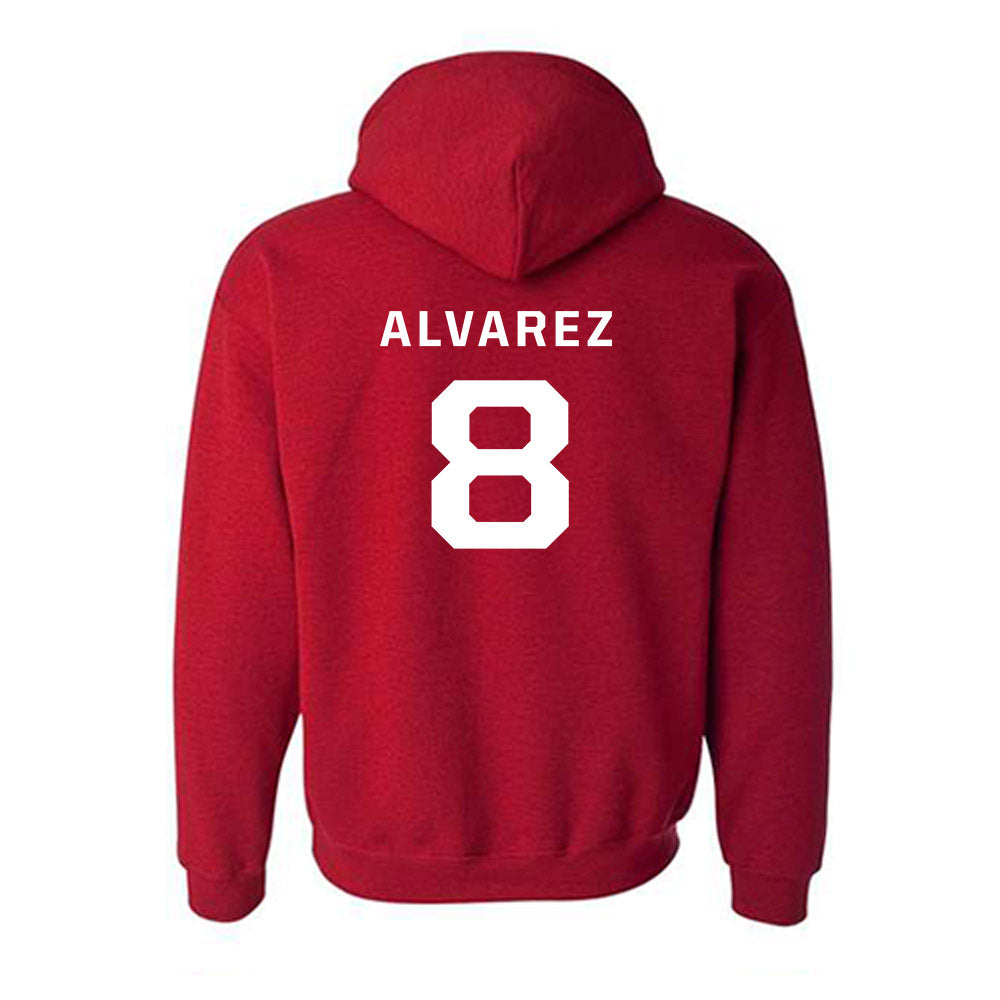 New Mexico - NCAA Baseball : Diego Alvarez - Classic Fashion Shersey Hooded Sweatshirt-1