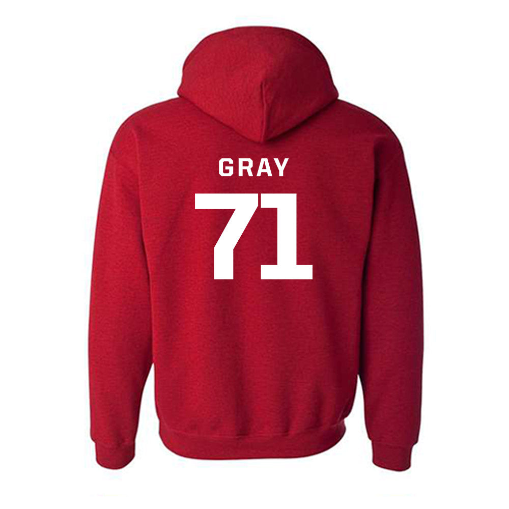 New Mexico - NCAA Football : Travis Gray - Classic Fashion Shersey Hooded Sweatshirt-1