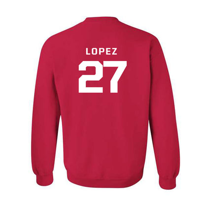 New Mexico - NCAA Baseball : David Lopez - Classic Fashion Shersey Crewneck Sweatshirt-2