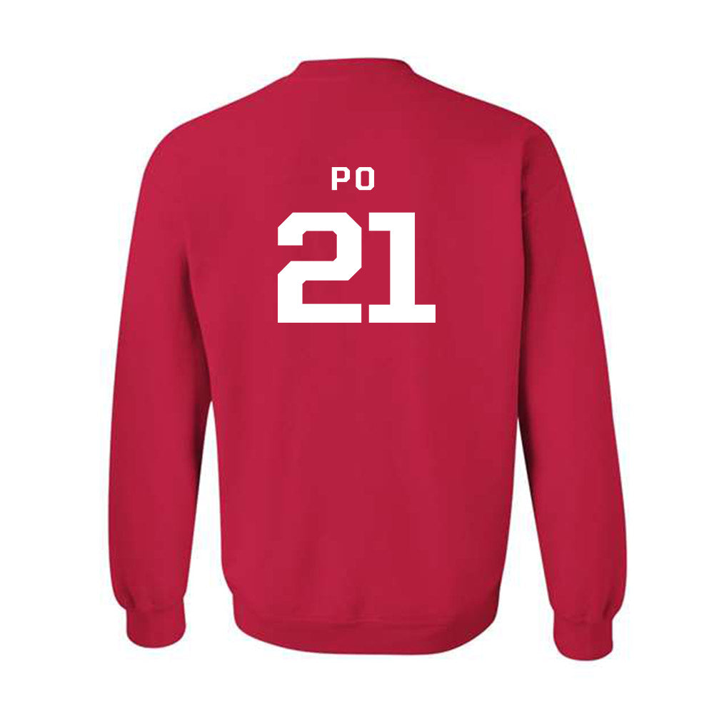 New Mexico - NCAA Women's Basketball : Reza Po - Classic Fashion Shersey Crewneck Sweatshirt-3