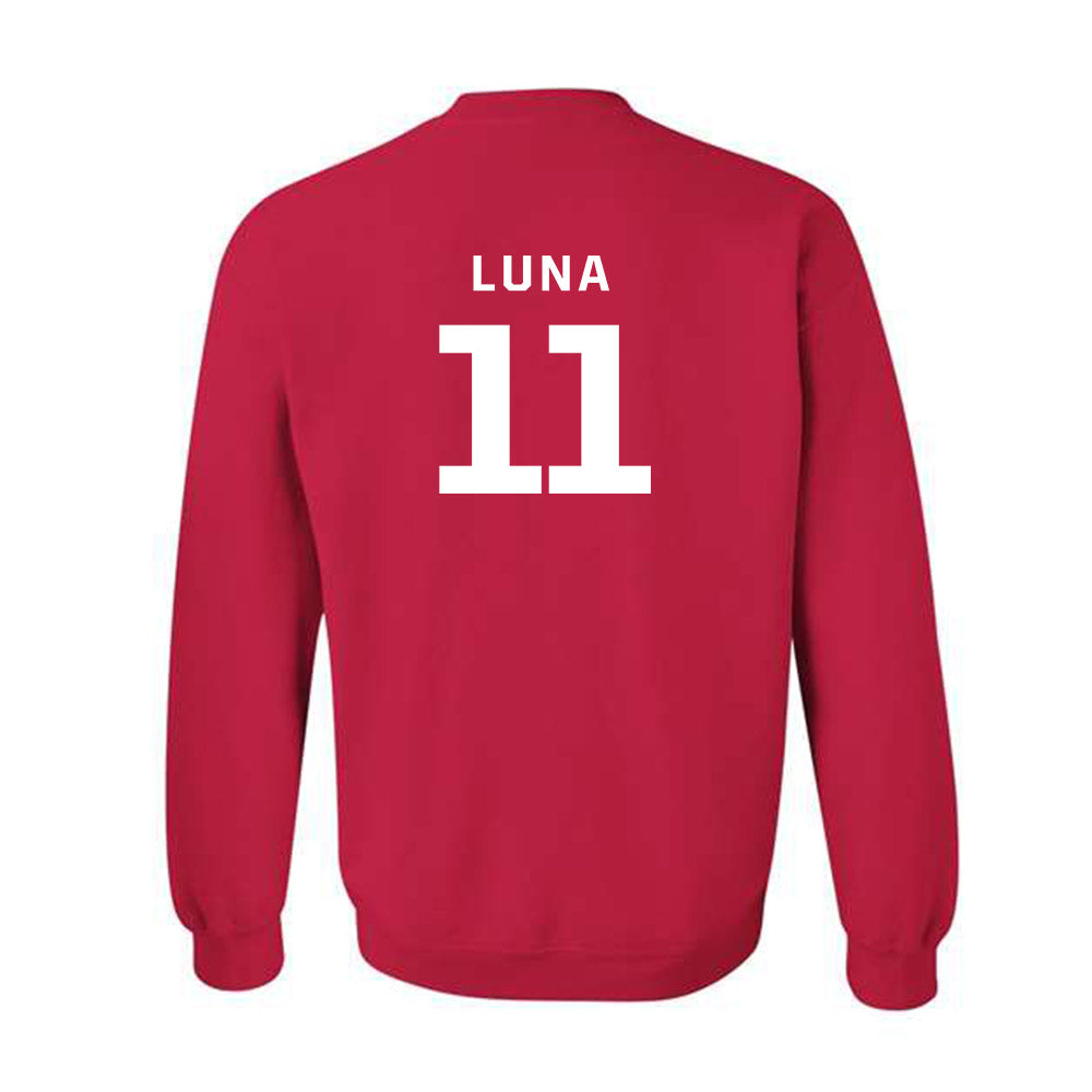 New Mexico - NCAA Men's Golf : Valentin Luna - Classic Fashion Shersey Crewneck Sweatshirt-3