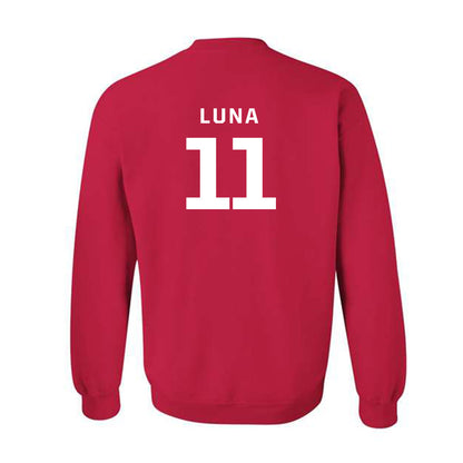 New Mexico - NCAA Men's Golf : Valentin Luna - Classic Fashion Shersey Crewneck Sweatshirt-3