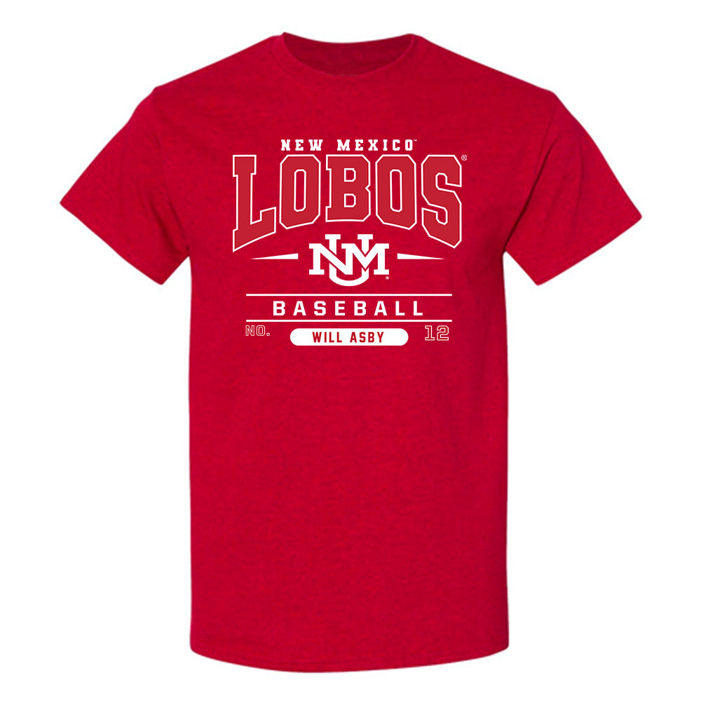 New Mexico - NCAA Baseball : Will Asby - T-Shirt