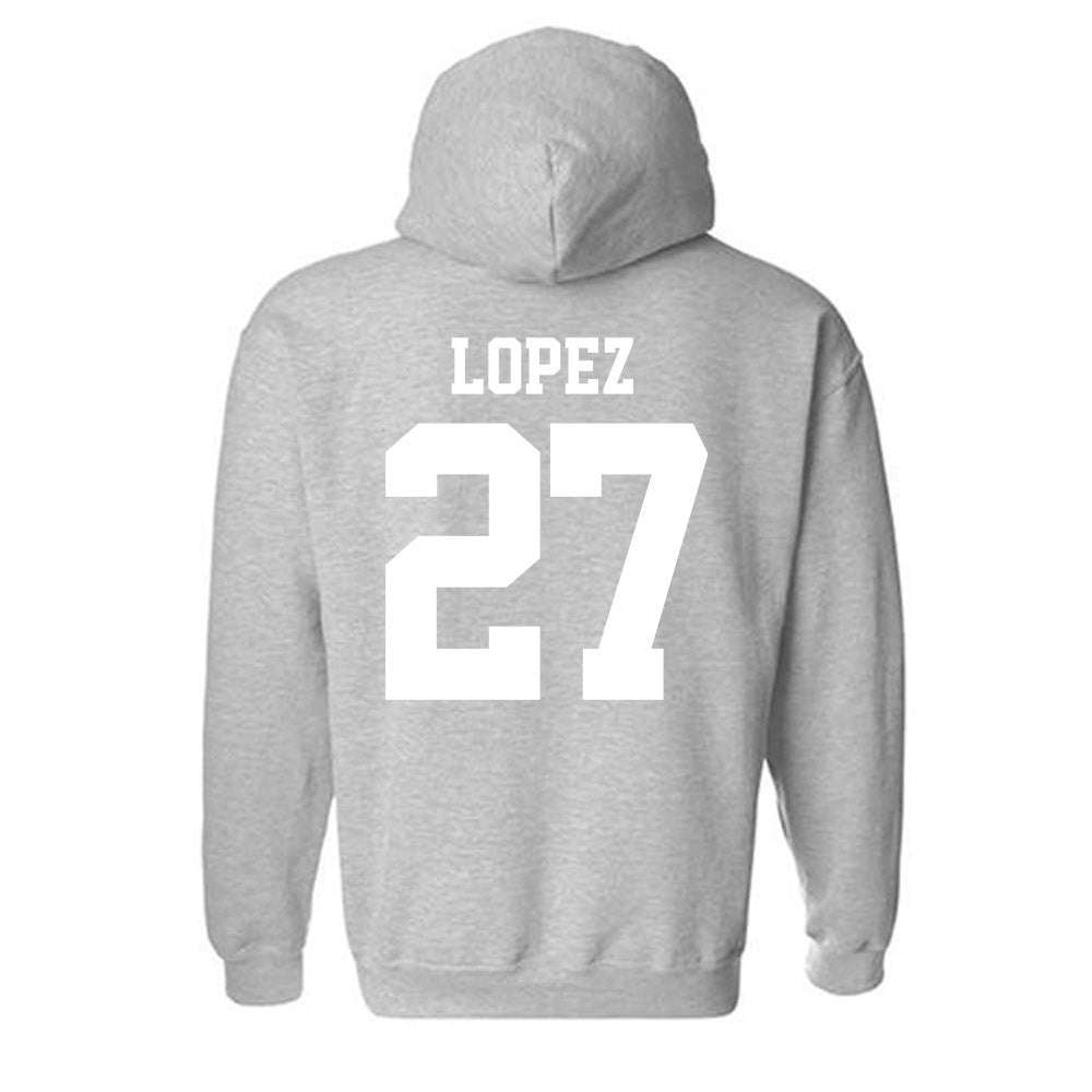 New Mexico - NCAA Baseball : David Lopez - Classic Fashion Shersey Hooded Sweatshirt-1