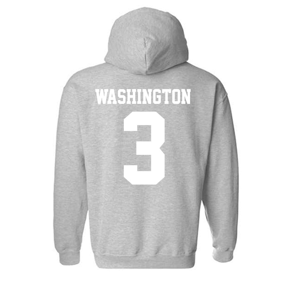 New Mexico - NCAA Men's Basketball : Tru Washington - Classic Fashion Shersey Hooded Sweatshirt-1