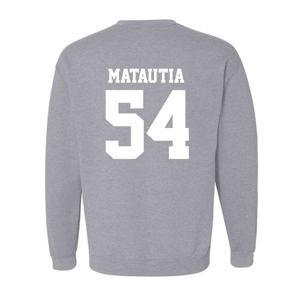New Mexico - NCAA Football : Jojo Matautia - Classic Fashion Shersey Crewneck Sweatshirt-1