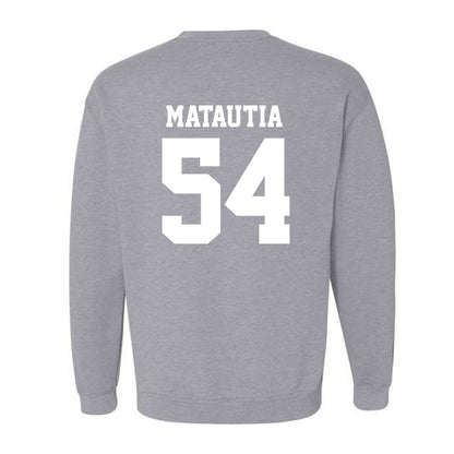 New Mexico - NCAA Football : Jojo Matautia - Classic Fashion Shersey Crewneck Sweatshirt-1