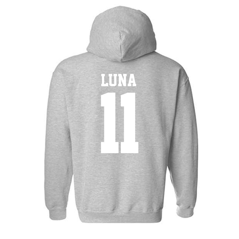 New Mexico - NCAA Men's Golf : Valentin Luna - Classic Fashion Shersey Hooded Sweatshirt-1
