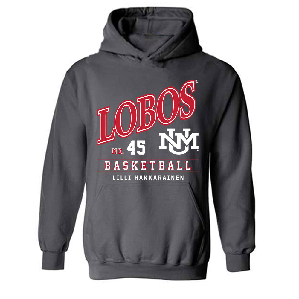 New Mexico - NCAA Women's Basketball : Lilli Hakkarainen - Hooded Sweatshirt-0