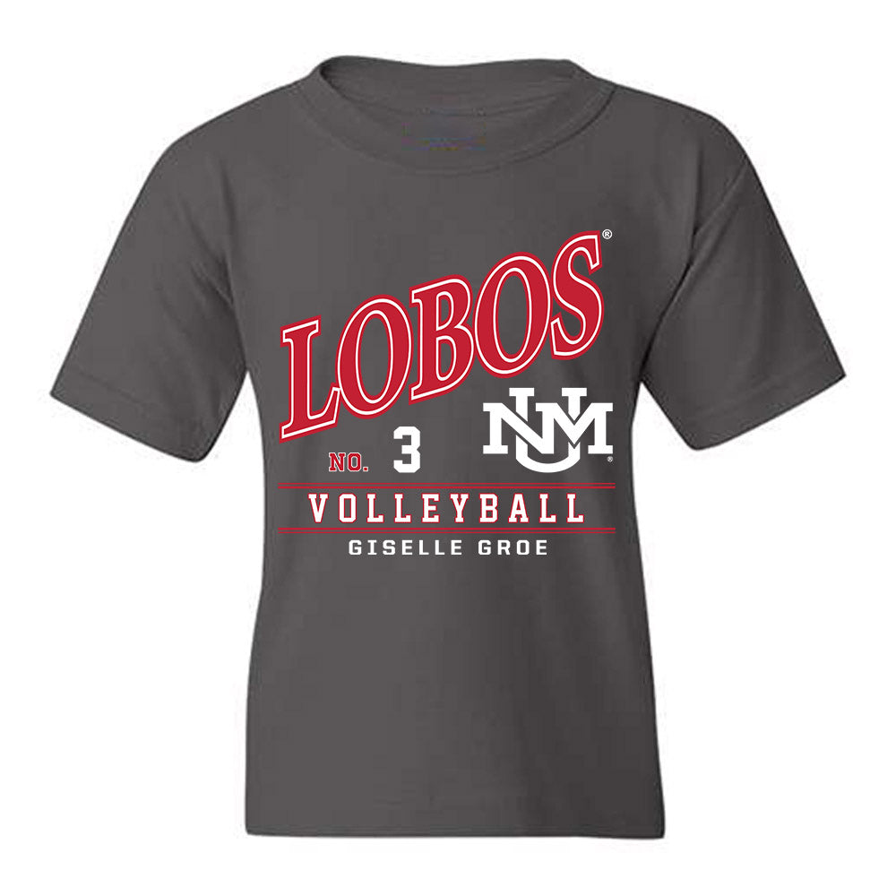 New Mexico - NCAA Women's Volleyball : Giselle Groe - Youth T-Shirt-0