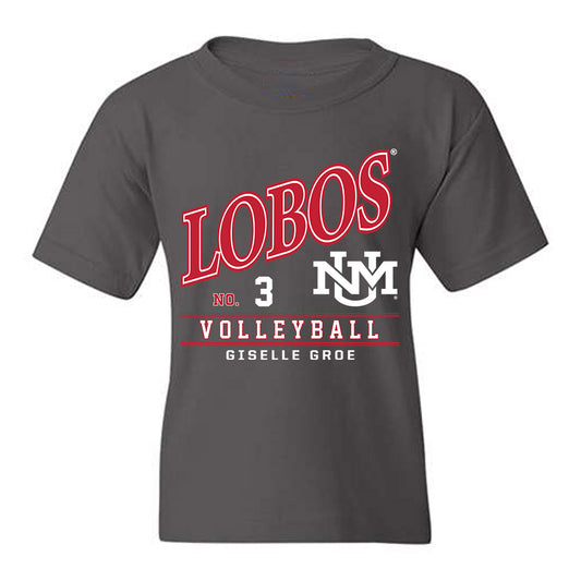 New Mexico - NCAA Women's Volleyball : Giselle Groe - Youth T-Shirt-0