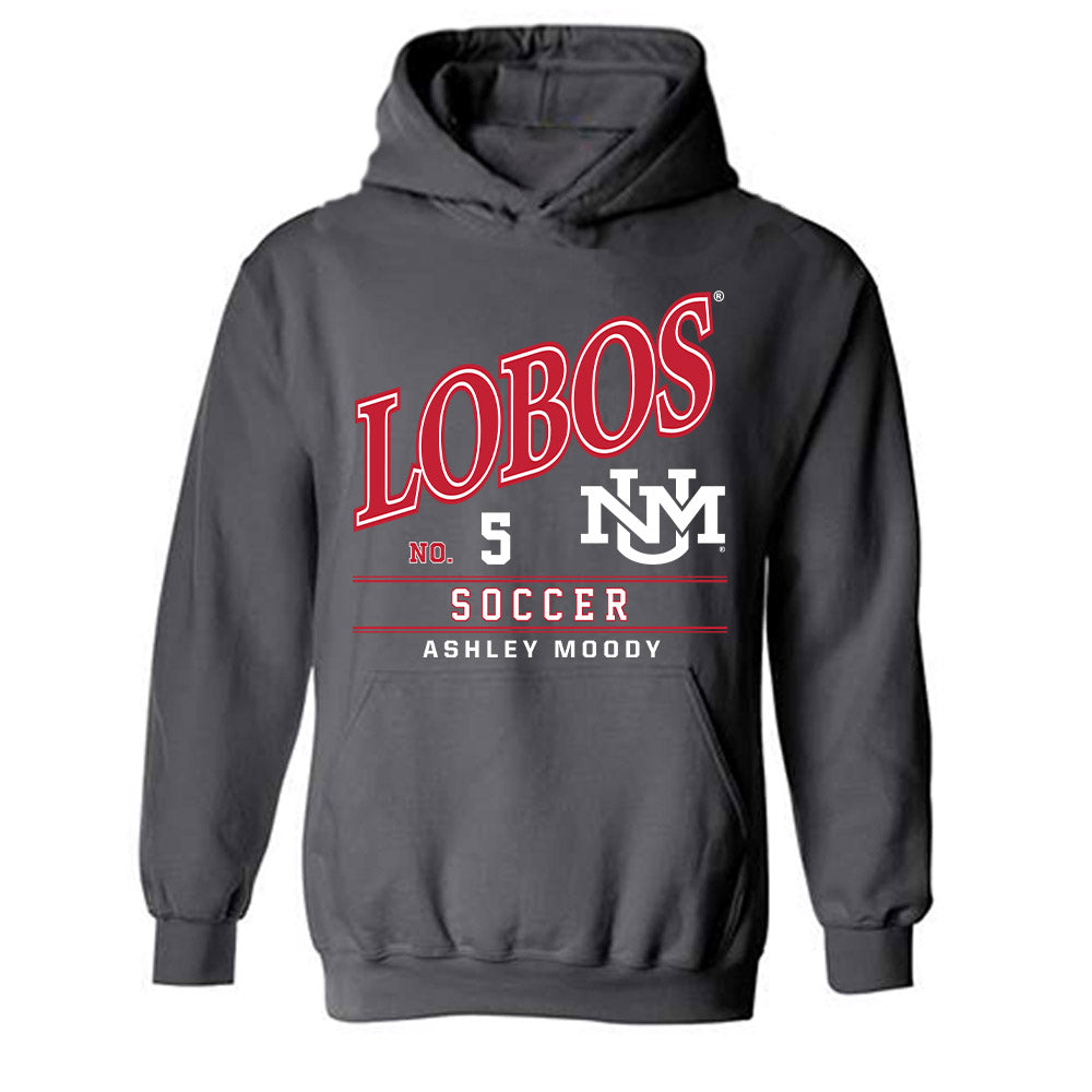 New Mexico - NCAA Women's Soccer : Ashley Moody - Hooded Sweatshirt-0