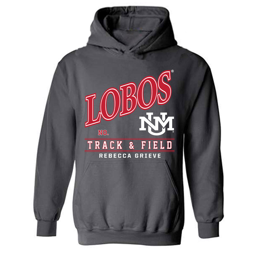 New Mexico - NCAA Women's Track & Field : Rebecca Grieve - Hooded Sweatshirt-0