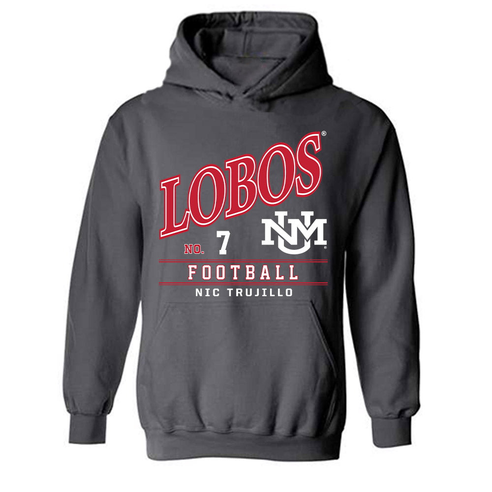 New Mexico - NCAA Football : Nic Trujillo - Hooded Sweatshirt-0