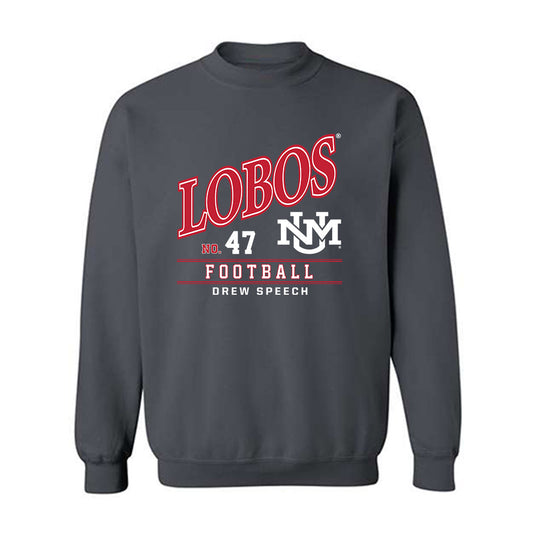 New Mexico - NCAA Football : Drew Speech - Crewneck Sweatshirt-0