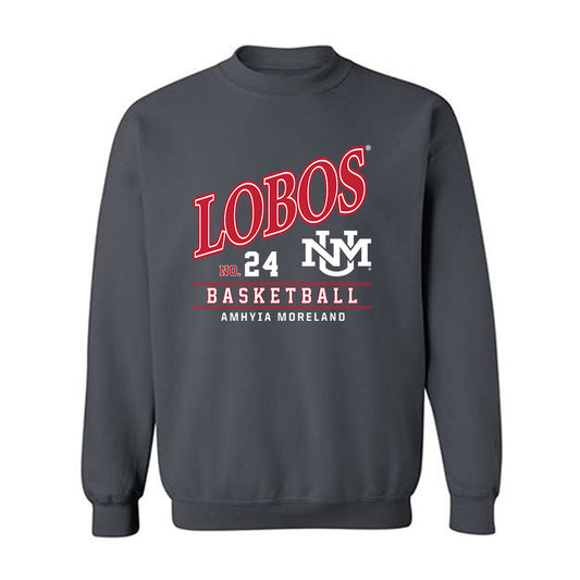 New Mexico - NCAA Women's Basketball : Amhyia Moreland - Crewneck Sweatshirt-0