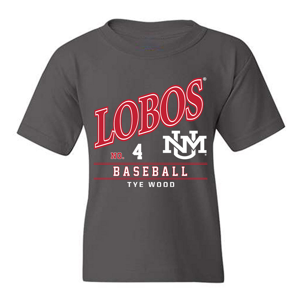 New Mexico - NCAA Baseball : Tye Wood - Youth T-Shirt-0