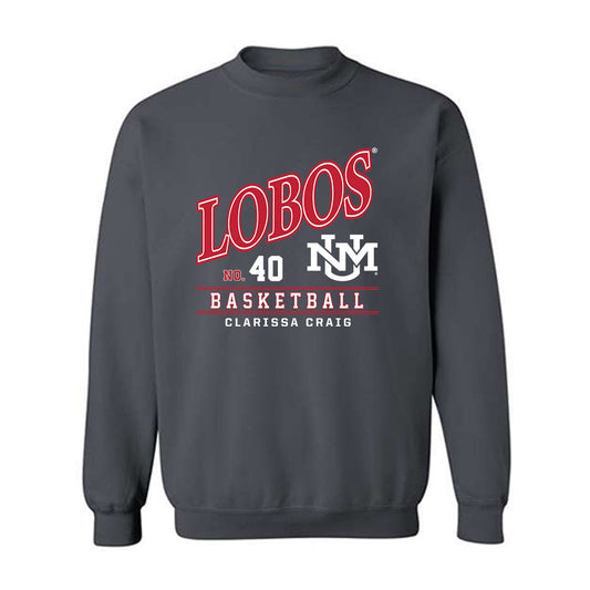 New Mexico - NCAA Women's Basketball : Clarissa Craig - Crewneck Sweatshirt-0