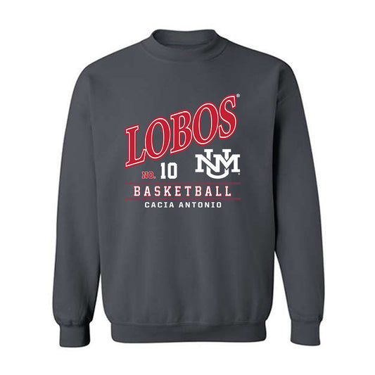New Mexico - NCAA Women's Basketball : Cacia Antonio - Crewneck Sweatshirt-0