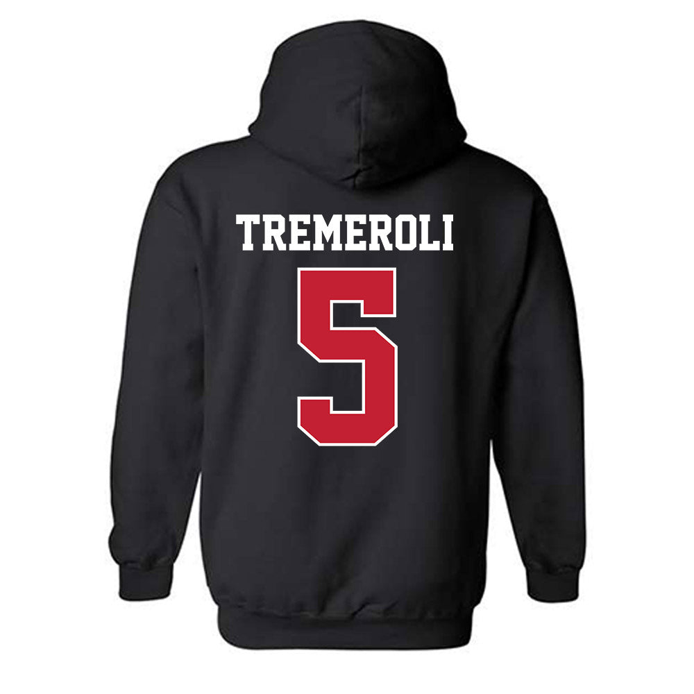 New Mexico - NCAA Women's Volleyball : Amanda Tremeroli - Classic Fashion Shersey Hooded Sweatshirt-1