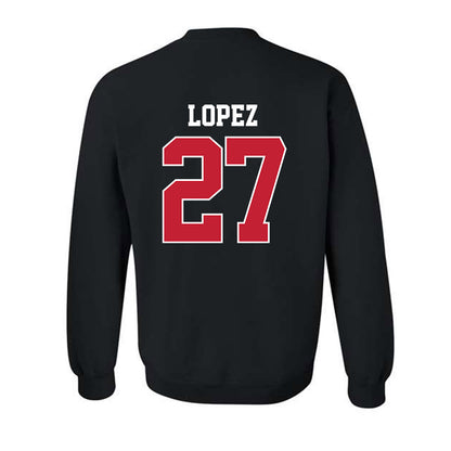 New Mexico - NCAA Baseball : David Lopez - Classic Fashion Shersey Crewneck Sweatshirt-1