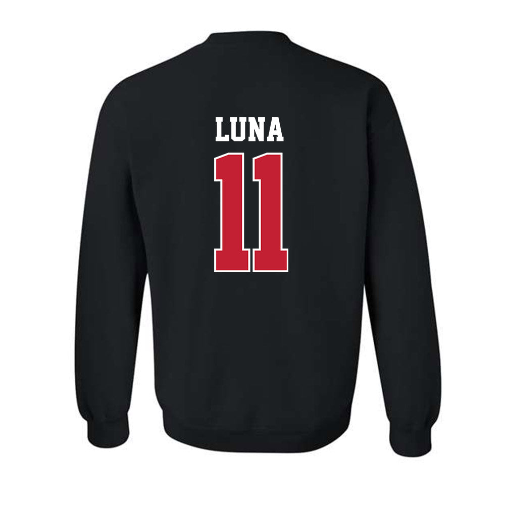 New Mexico - NCAA Men's Golf : Valentin Luna - Classic Fashion Shersey Crewneck Sweatshirt-1