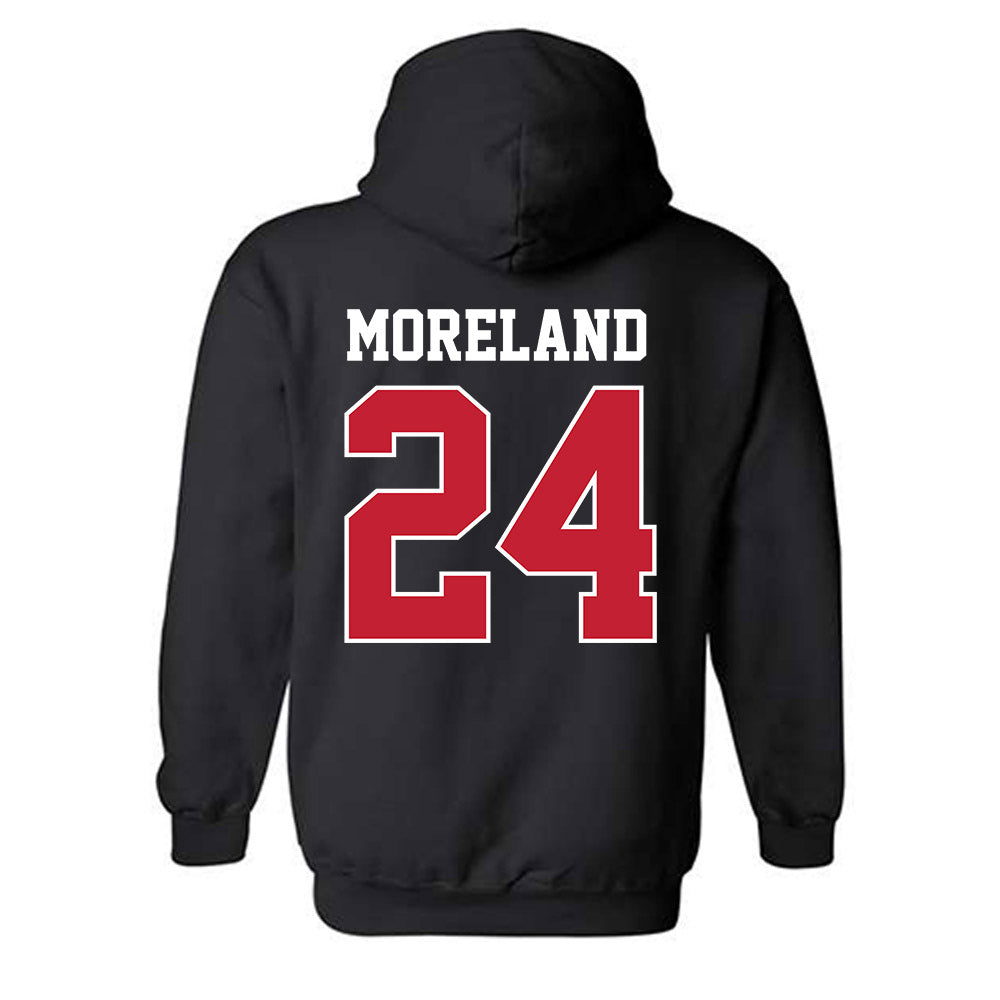 New Mexico - NCAA Women's Basketball : Amhyia Moreland - Classic Fashion Shersey Hooded Sweatshirt-1