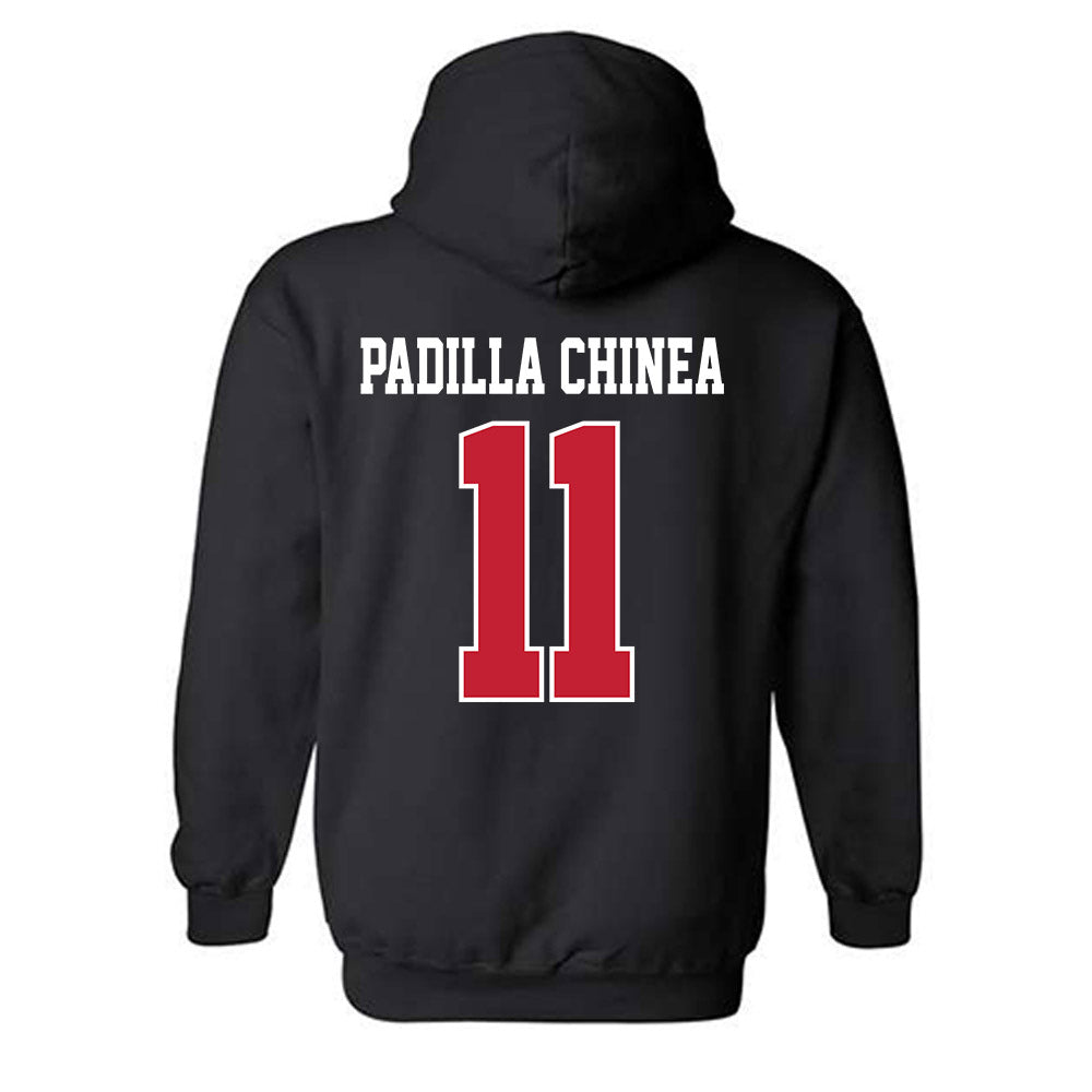 New Mexico - NCAA Women's Basketball : Nayli Padilla Chinea - Classic Fashion Shersey Hooded Sweatshirt-1