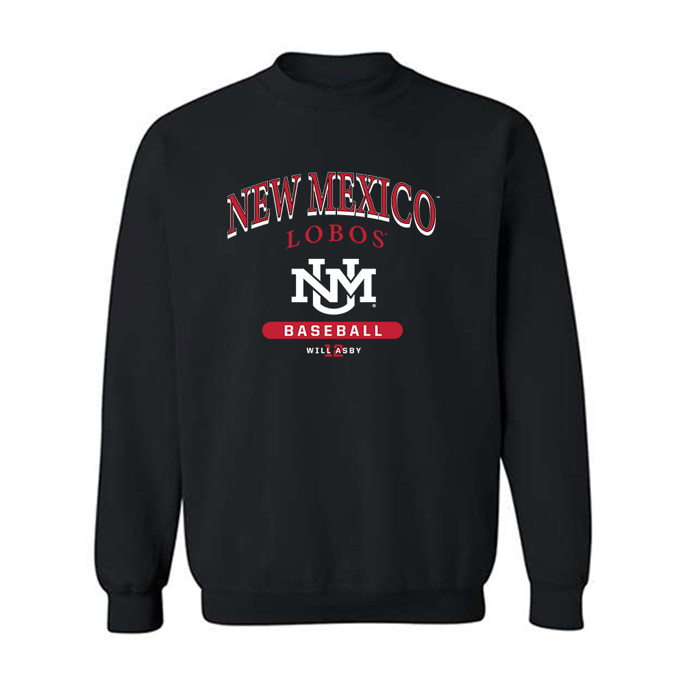 New Mexico - NCAA Baseball : Will Asby - Classic Fashion Shersey Crewneck Sweatshirt