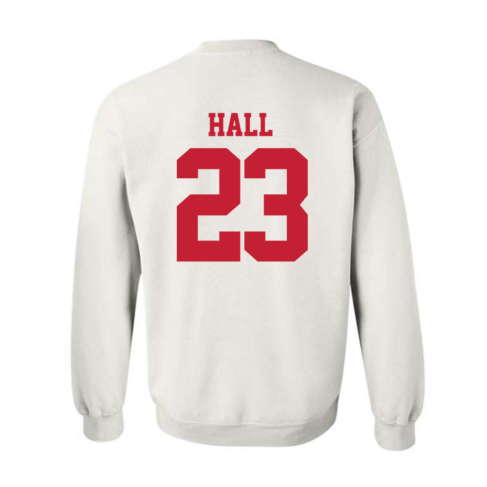 New Mexico - NCAA Men's Basketball : Jake Hall - Classic Fashion Shersey Crewneck Sweatshirt-1