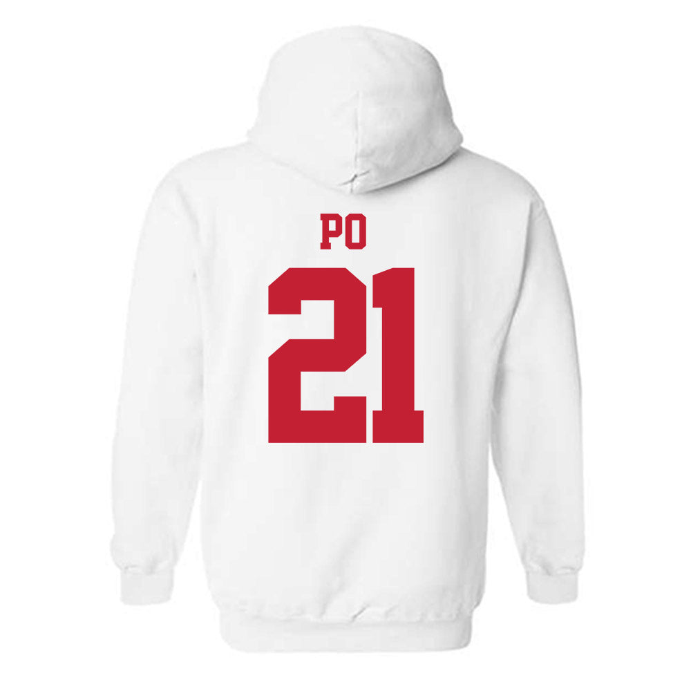 New Mexico - NCAA Women's Basketball : Reza Po - Classic Fashion Shersey Hooded Sweatshirt-1