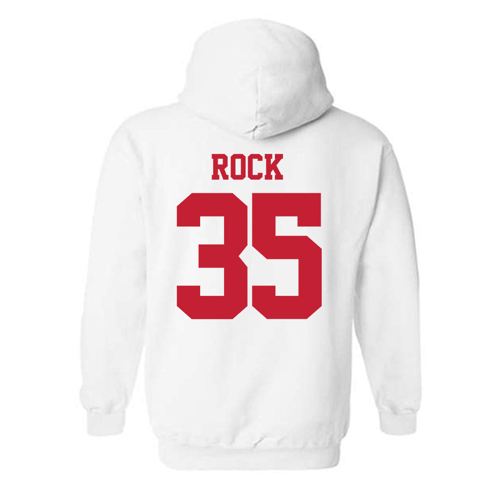 New Mexico - NCAA Men's Basketball : JT Rock - Classic Fashion Shersey Hooded Sweatshirt-1