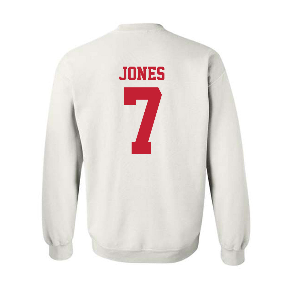 New Mexico - NCAA Men's Basketball : Sir Marius Jones - Classic Fashion Shersey Crewneck Sweatshirt-1