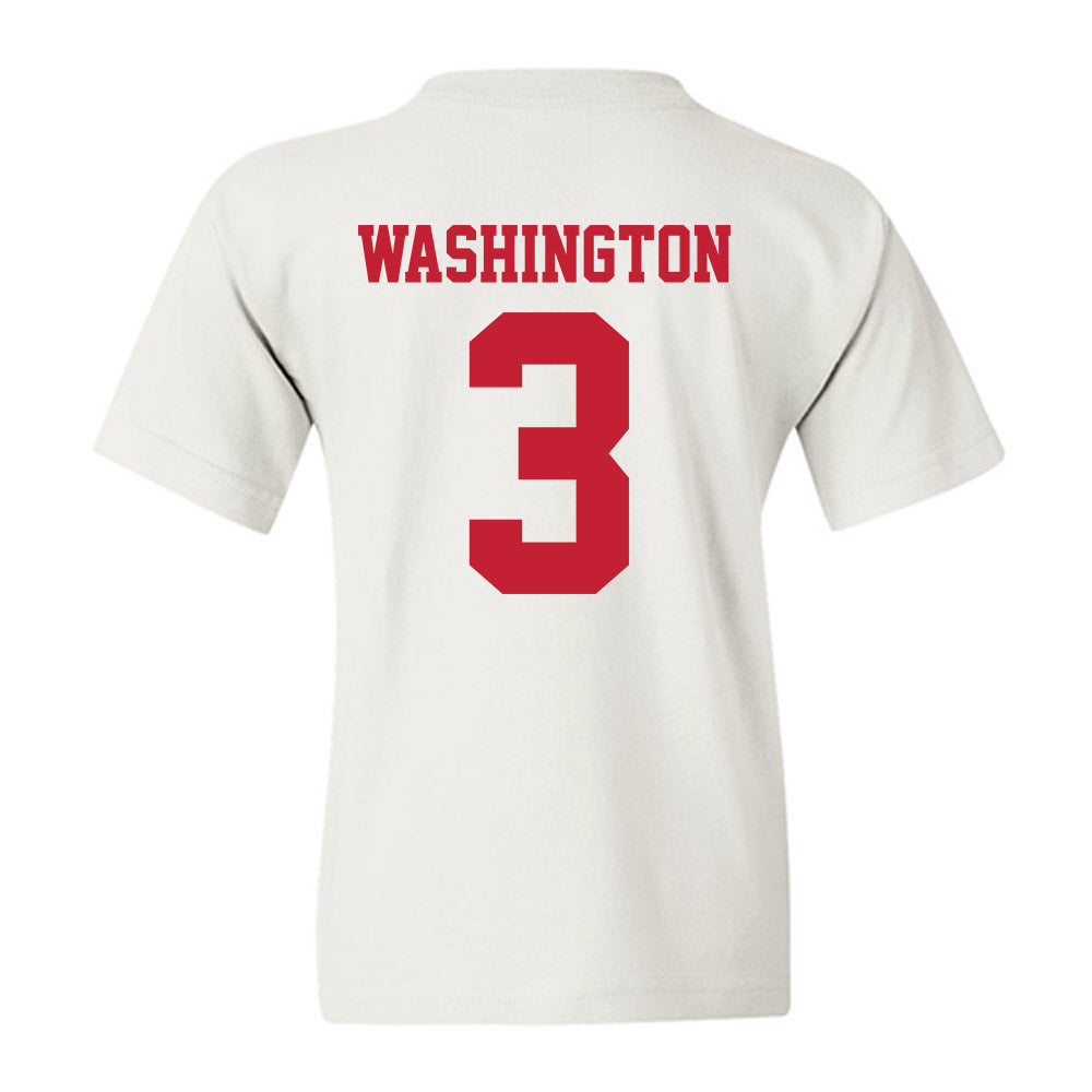 New Mexico - NCAA Men's Basketball : Tru Washington - Classic Fashion Shersey Youth T-Shirt-1