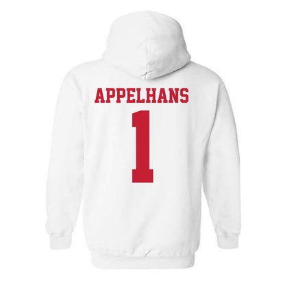 New Mexico - NCAA Men's Basketball : Braden Appelhans - Classic Fashion Shersey Hooded Sweatshirt-1