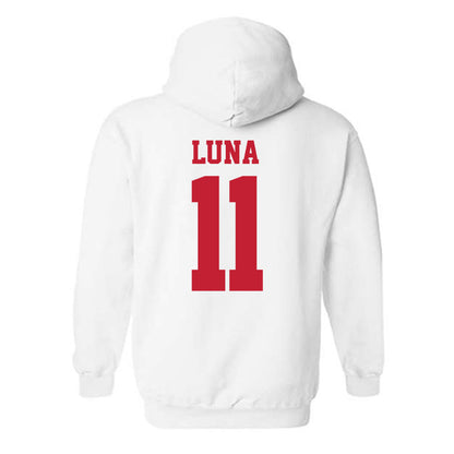 New Mexico - NCAA Men's Golf : Valentin Luna - Classic Fashion Shersey Hooded Sweatshirt-1