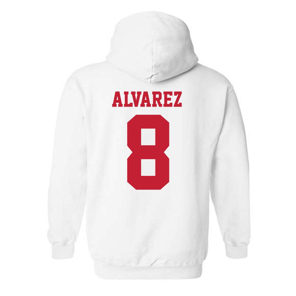 New Mexico - NCAA Baseball : Diego Alvarez - Classic Fashion Shersey Hooded Sweatshirt-1