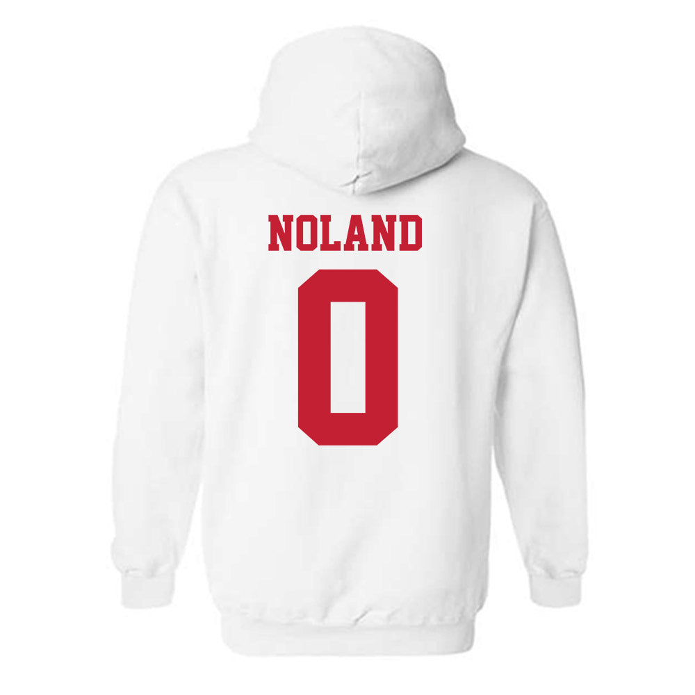 New Mexico - NCAA Men's Basketball : CJ Noland - Classic Fashion Shersey Hooded Sweatshirt-1