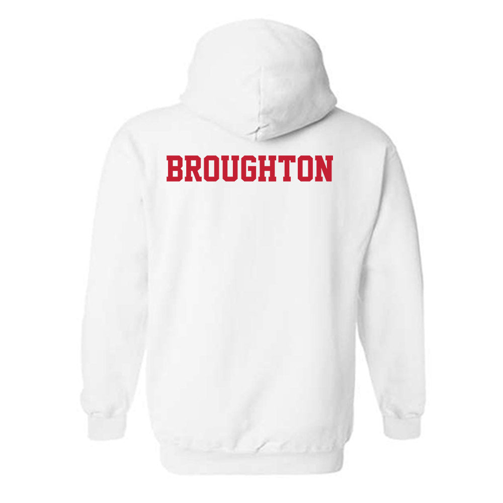 New Mexico - NCAA Women's Swimming & Diving : Ellie Broughton - Classic Fashion Shersey Hooded Sweatshirt-1