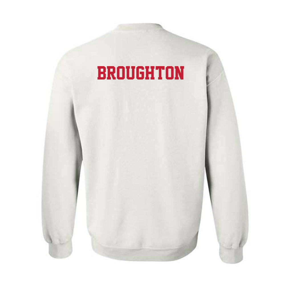 New Mexico - NCAA Women's Swimming & Diving : Ellie Broughton - Classic Fashion Shersey Crewneck Sweatshirt-1