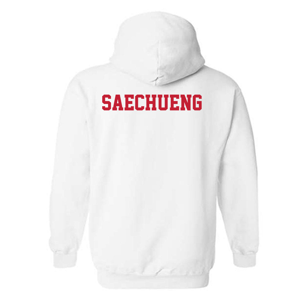 New Mexico - NCAA Women's Golf : Anita Saechueng - Classic Fashion Shersey Hooded Sweatshirt-1