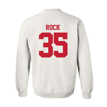 New Mexico - NCAA Men's Basketball : JT Rock - Classic Fashion Shersey Crewneck Sweatshirt-1