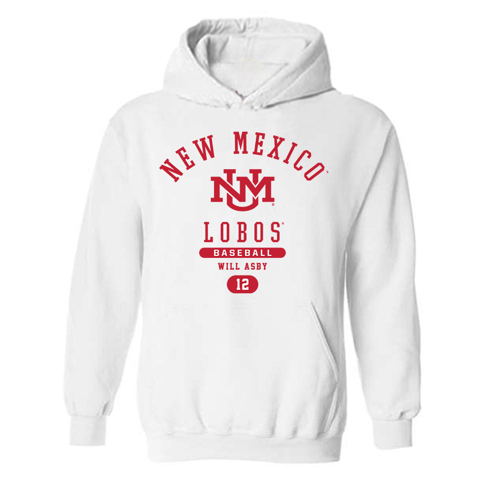 New Mexico - NCAA Baseball : Will Asby - Classic Fashion Shersey Hooded Sweatshirt