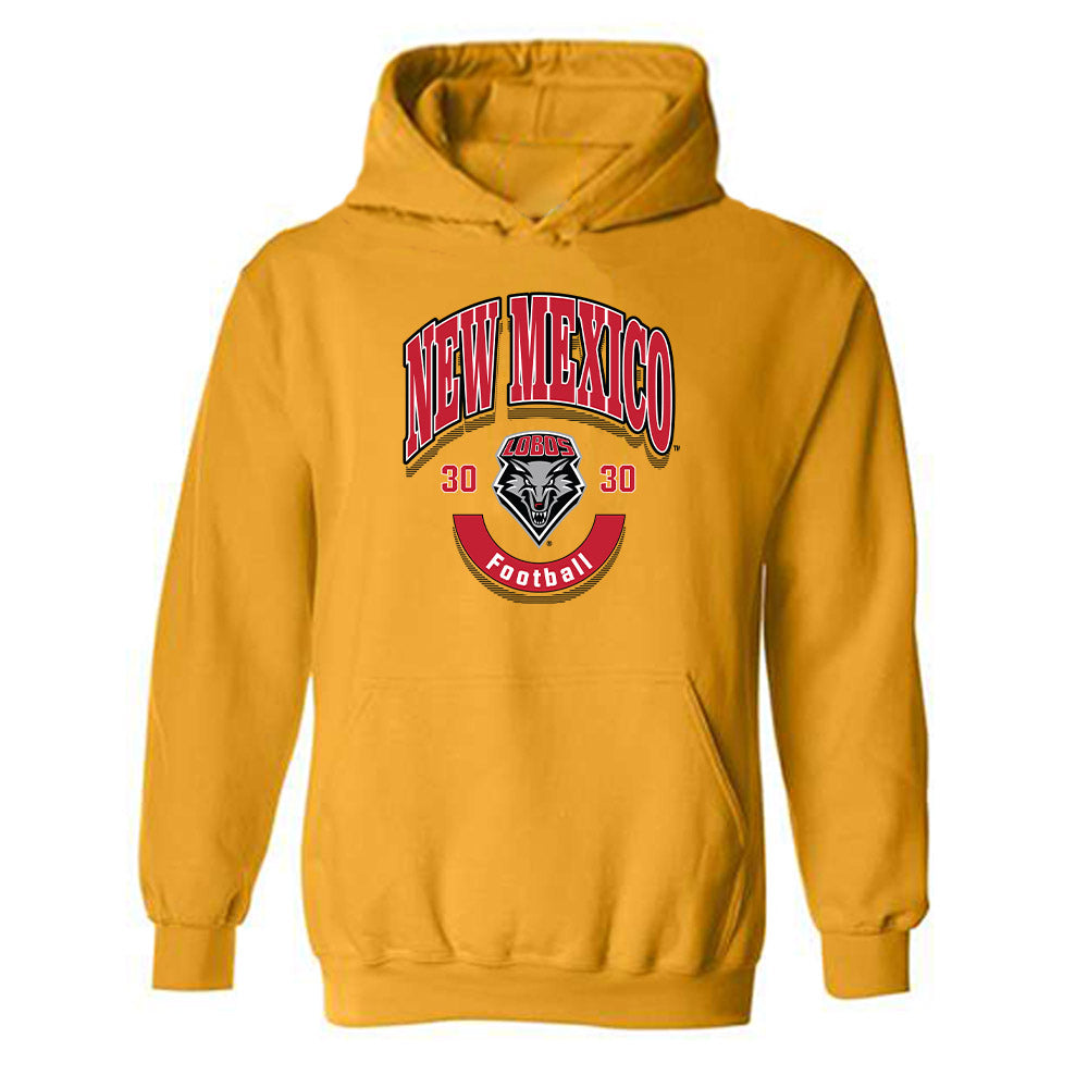 New Mexico - NCAA Football : Brendan Durkin - Classic Fashion Shersey Hooded Sweatshirt-0