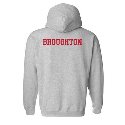 New Mexico - NCAA Women's Swimming & Diving : Ellie Broughton - Classic Fashion Shersey Hooded Sweatshirt-1