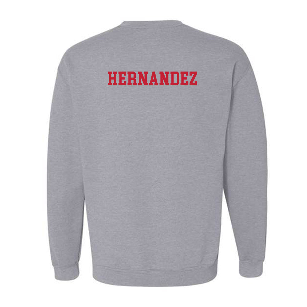 New Mexico - NCAA Men's Cross Country : Jayden Hernandez - Classic Fashion Shersey Crewneck Sweatshirt-1