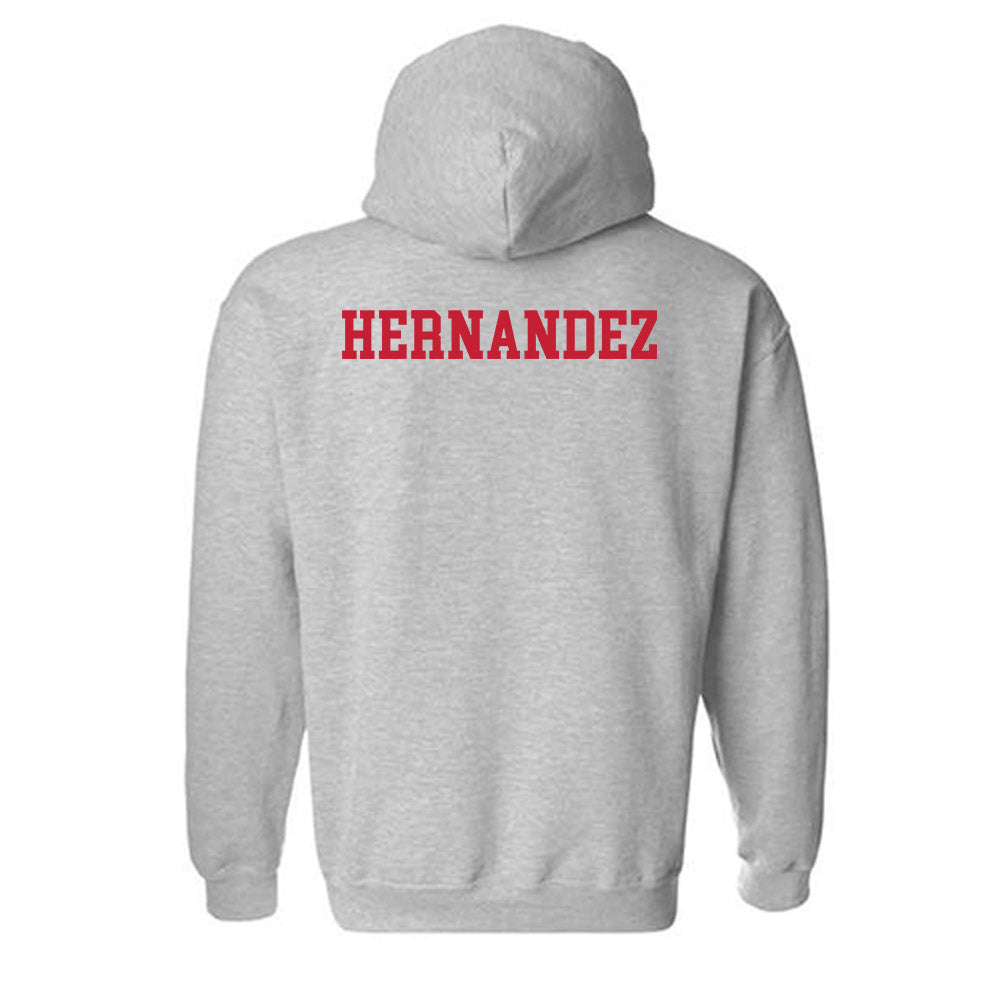 New Mexico - NCAA Men's Cross Country : Jayden Hernandez - Classic Fashion Shersey Hooded Sweatshirt-1