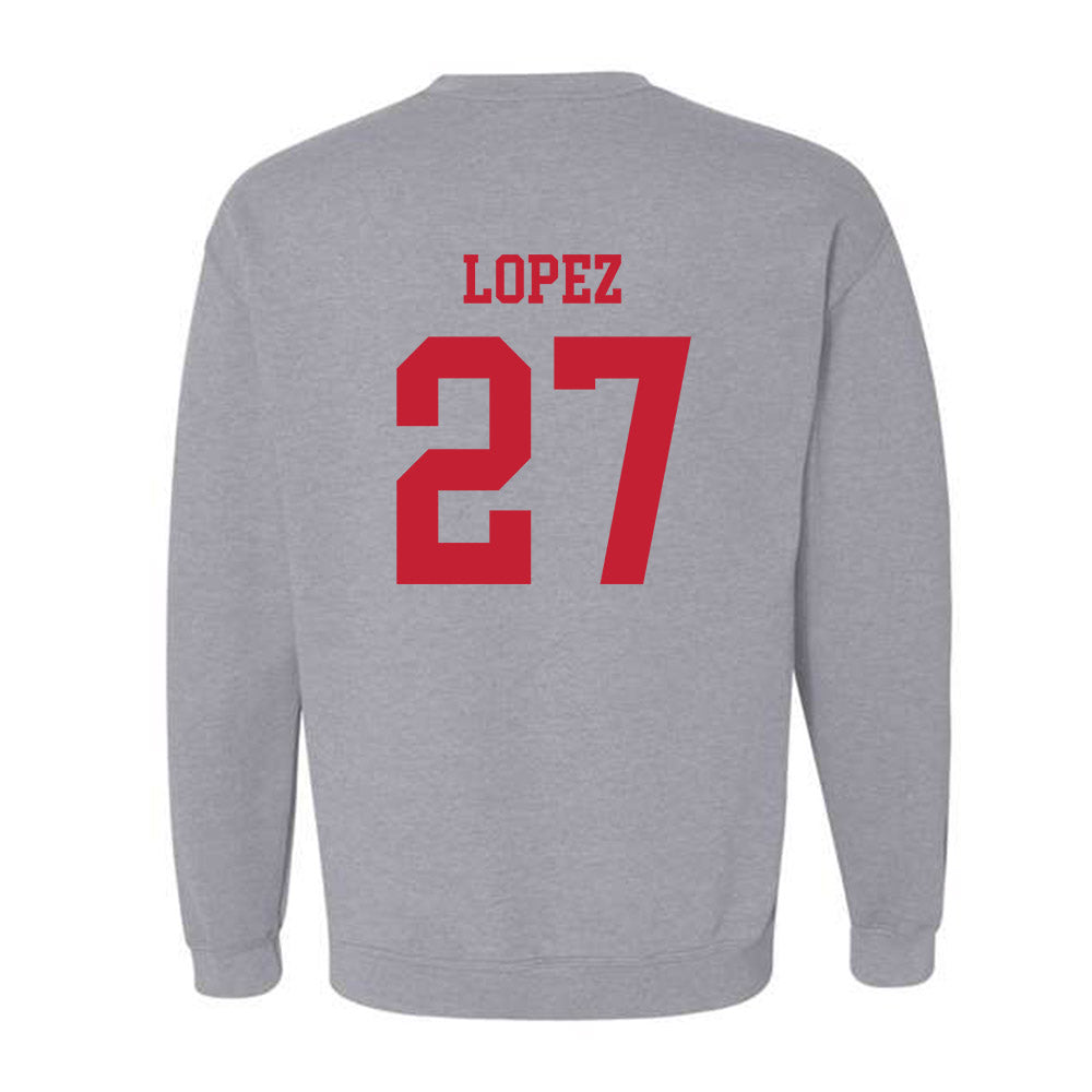 New Mexico - NCAA Baseball : David Lopez - Classic Fashion Shersey Crewneck Sweatshirt-1