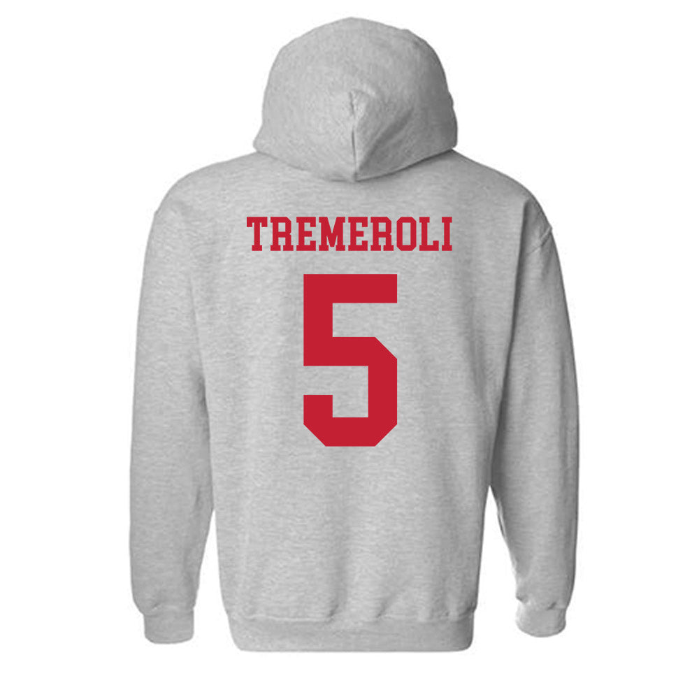 New Mexico - NCAA Women's Volleyball : Amanda Tremeroli - Classic Fashion Shersey Hooded Sweatshirt-1