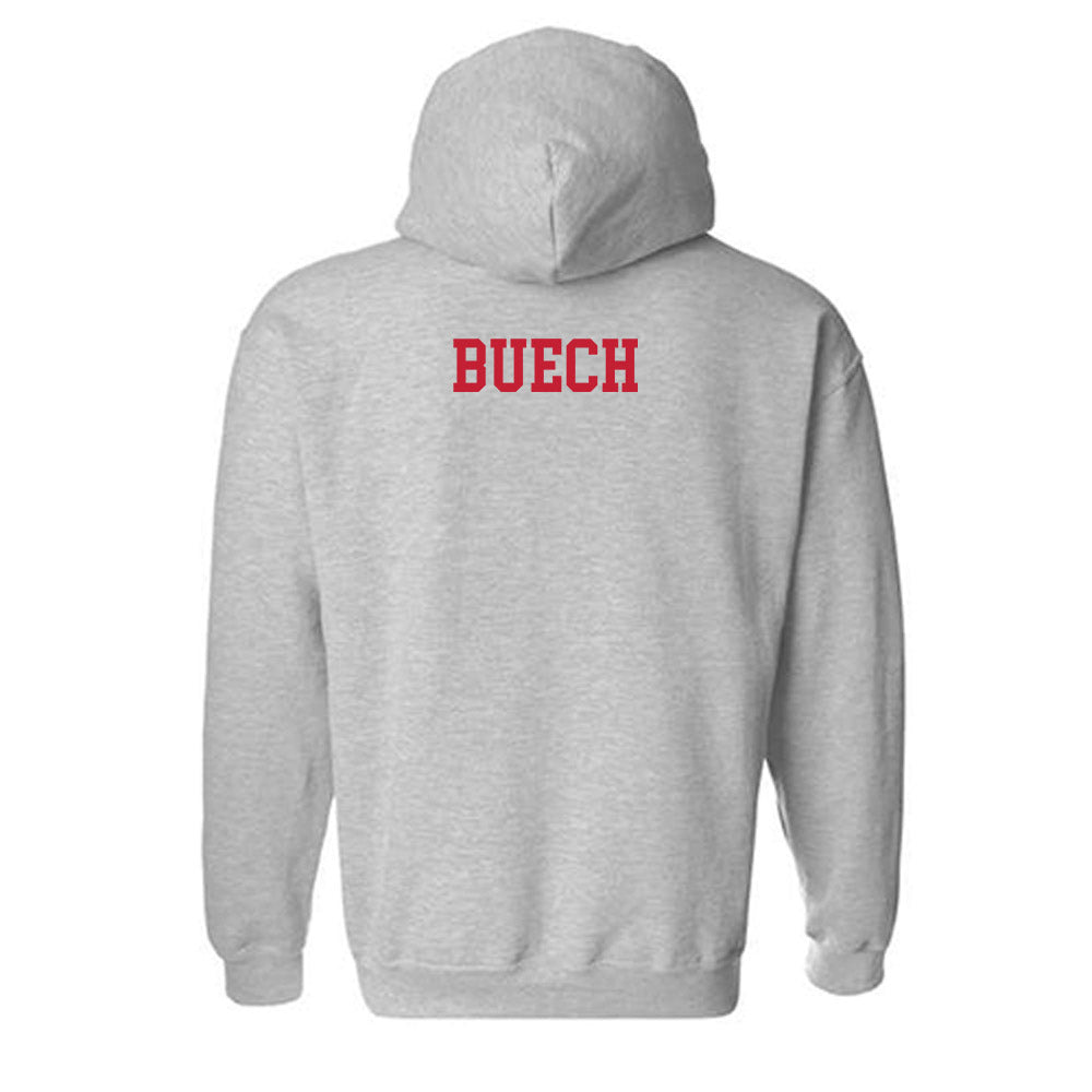 New Mexico - NCAA Men's Golf : Luis Buech - Classic Fashion Shersey Hooded Sweatshirt-1